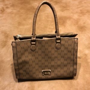 Brown Bebe Monogram Tote